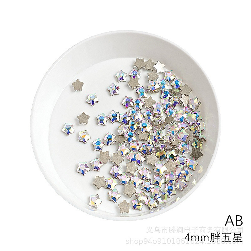 ดาวเพชร สำหรับแต่งเล็บขนาด4มิลและ6มิล 10 ชิ้นต่อแพค - รูปที่ 6