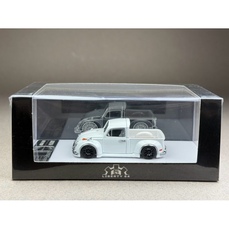 Volkswagen Beetle Pick up White Scale 1:64 ยี่ห้อ Liberty
