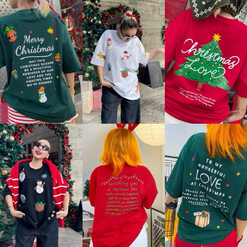 CHRISTMAS tee” พร้อมส่ง