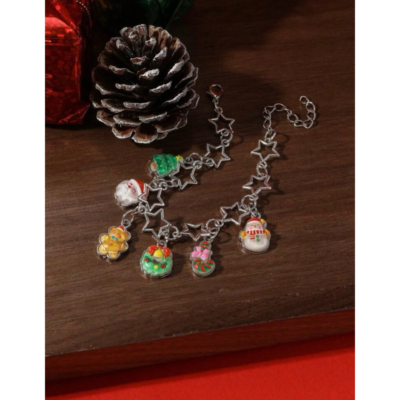 สร้อยข้อมือโซ่ดาว จี้คริสต์มาส Christmas พร้อมส่ง