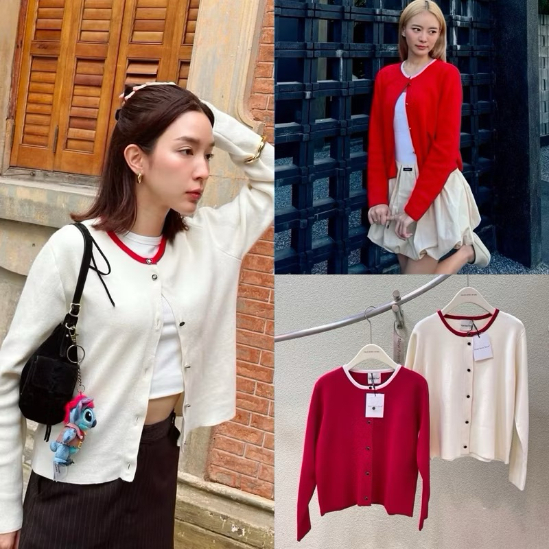 basic cadigan (390฿) เสื้อคาร์ดิแกนแขนยาว ผ้านิตอย่างดี ทอละเอียด