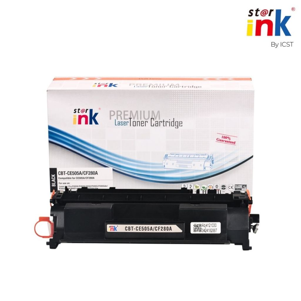 StarInk CE505A/CF280A ตลับหมึก HP P2035n, P2055dn, Pro400, M401dn, M401dw, M401n, M425dn, M425dw