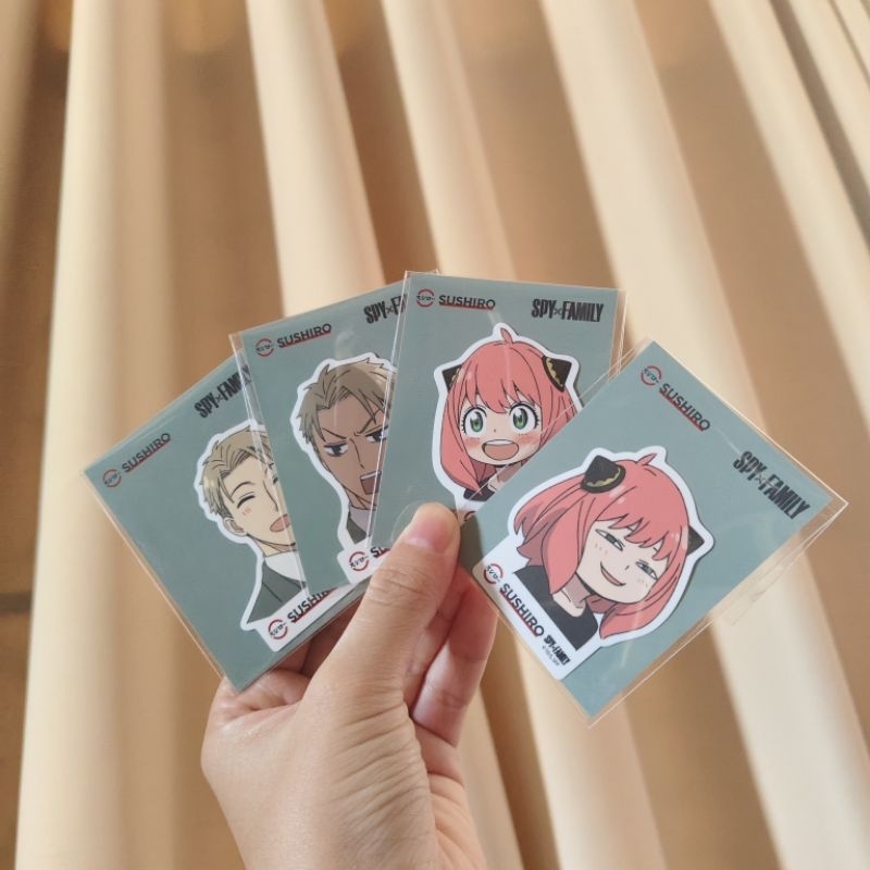 [ยกเซต 4 ใบ] sushiro x spy x family sticker