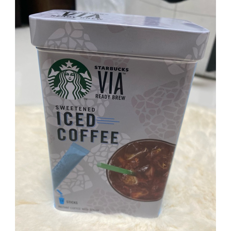 Starbucks กล่องเหล็ก VIA กล่องเปล่า