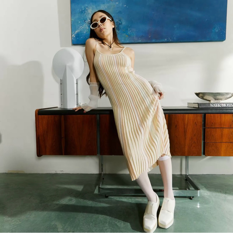 Riviera Rib Knitted Dress