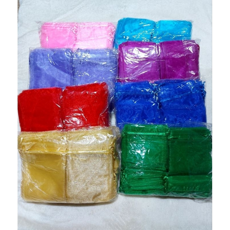 ถุงไหม 100ใบ ใส่ของชำร่วย  ดอกไม้หอม เครื่องประดับ