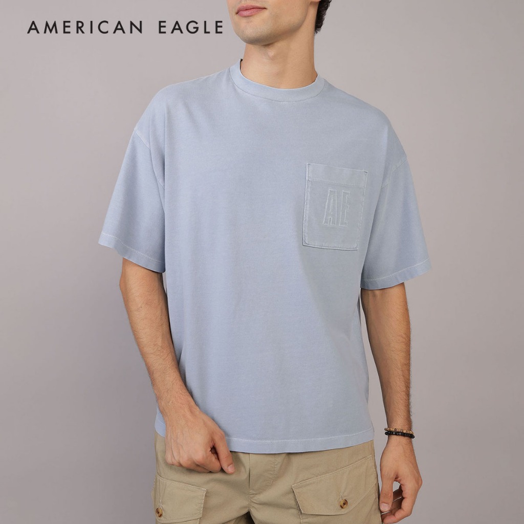 American Eagle Oversized Pocket T-Shirt เสื้อยืด ผู้ชาย โอเวอร์ไซส์ (EMTS 017-3856-409)