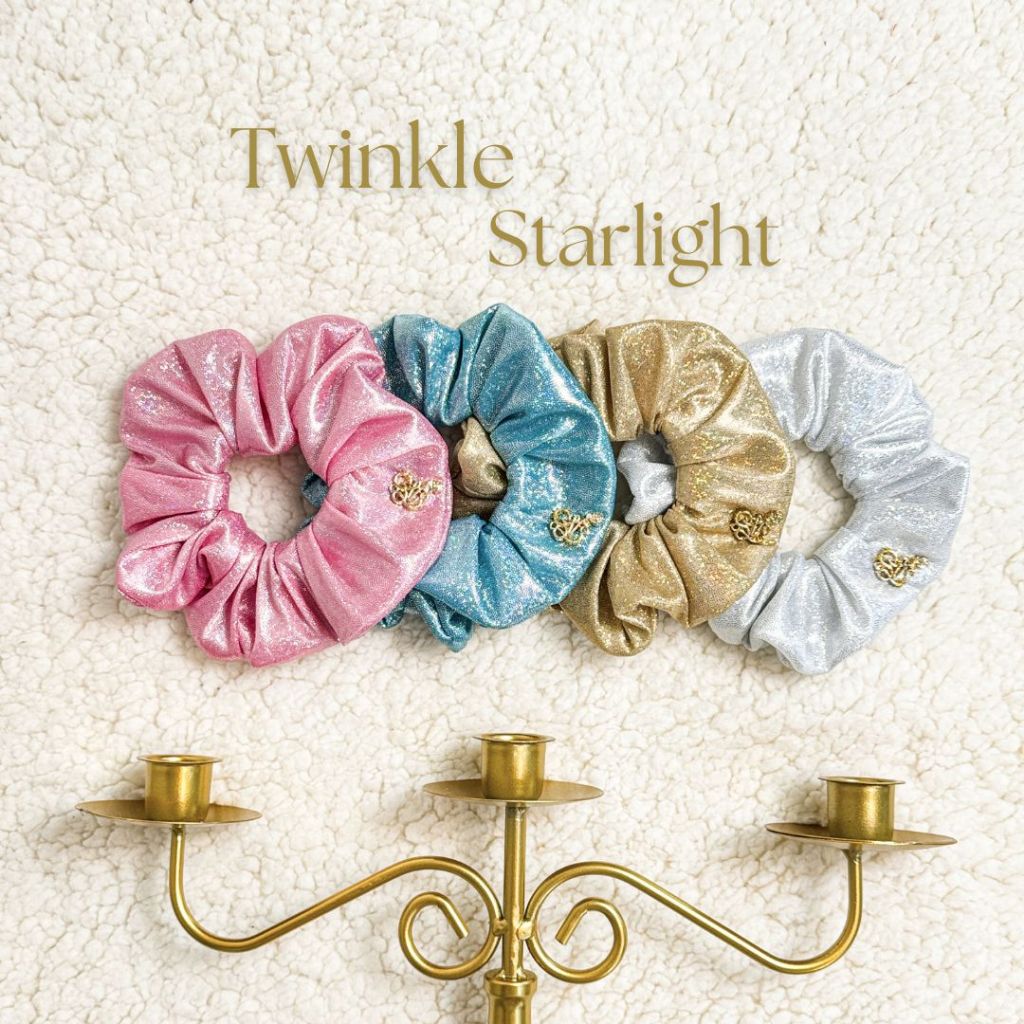 ยางรัดผม scrunchy รุ่น twinkle starlight glitter วิบวับ แวววาว