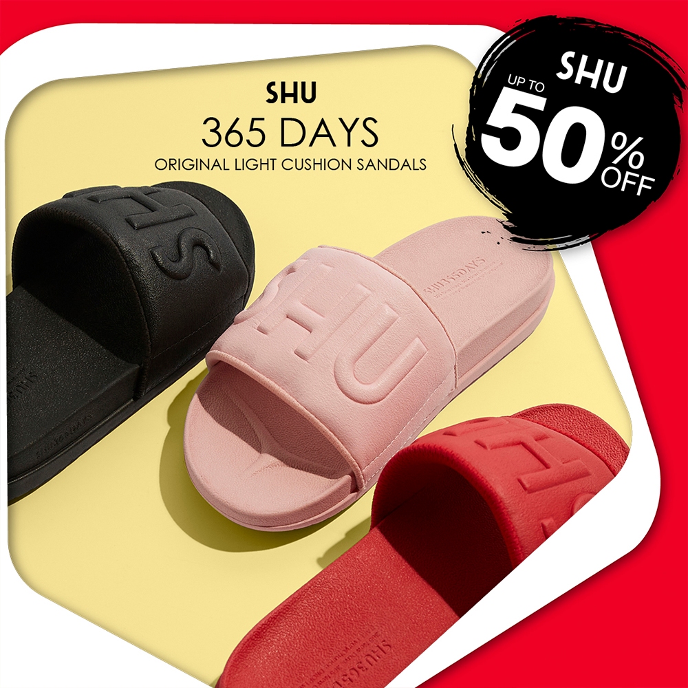 SHU 365 DAYS ORIGINAL LIGHTCUSHION SANDALS l รวมสี