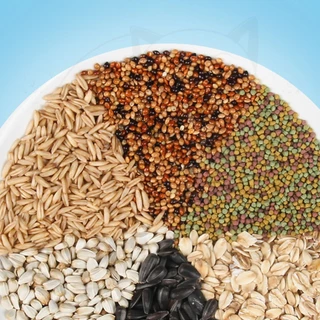 QQPET อาหารสำหรับนก 900g อาหารนกแก้ว อาหารนกผสม ผสมธัญพืช มีคุณค่าทางอาหาร