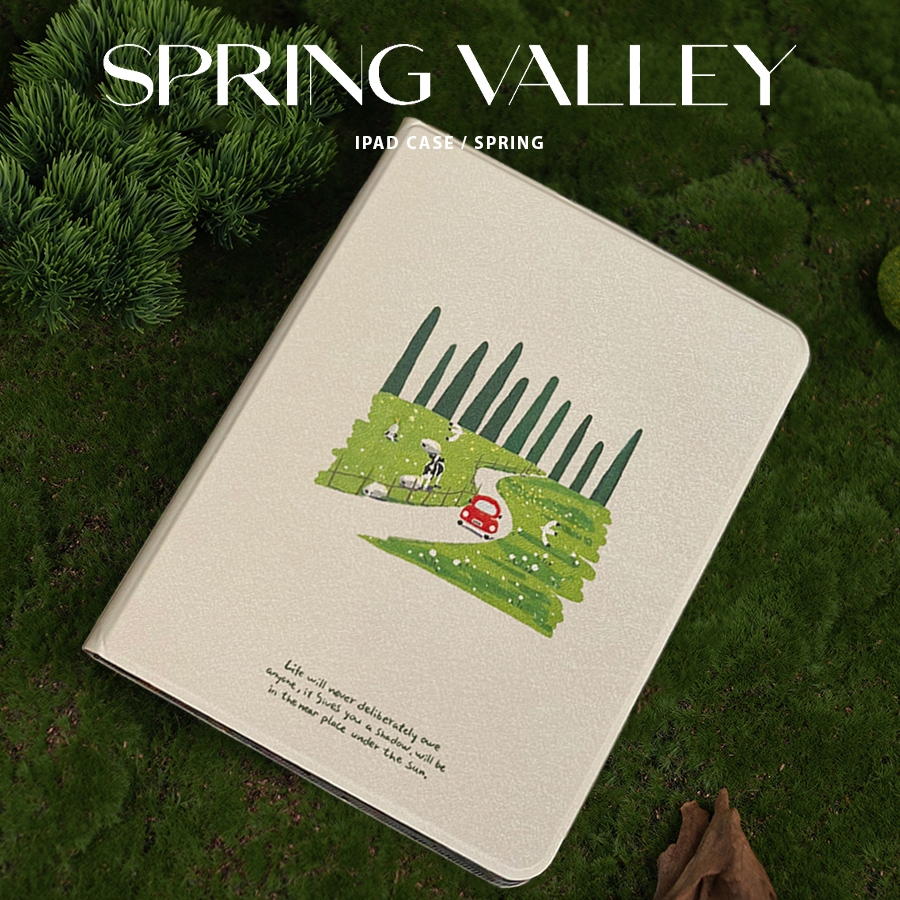 เคสไอแพด Gen10 Air6 สปริงวัลเลย์ สไตล์ ig วัสดุTPU Pen Slot for iPad Gen9 10.2inch Gen11 Air7