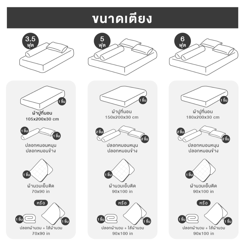 ibed ชุดผ้าปูที่นอนทอลายครบเซ็ท Softex Satin (ทอลายริ้ว) Latte milk 3.5 ฟุต,5 ฟุต,6 ฟุต - STRIPED COLLECTION - รูปที่ 6