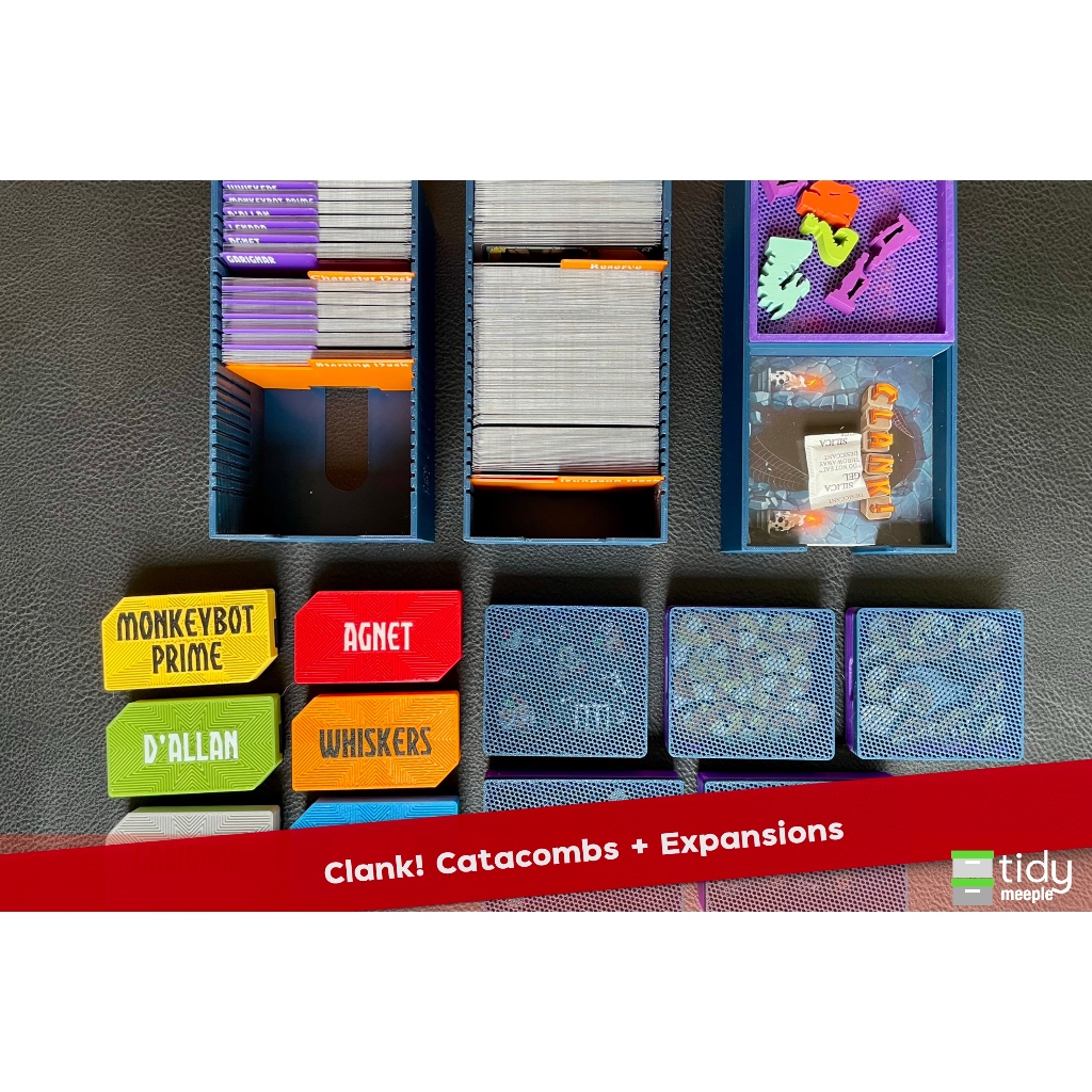 Tidy Insert สำหรับเกม Clank! Catacombs และภาคเสริม ⚠️สินค้าไม่รวมตัวเกม ⚠️
