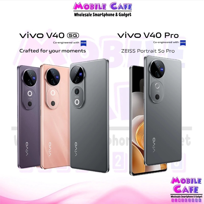 [Sale] Vivo V40 Pro 5G Dimensity 9200 | V40 5G Snap® 7 Gen 3 | 6.78" กล้อง OIS ZIESS 50MP V40Pro ศูนย์ไทย by MobileCafe