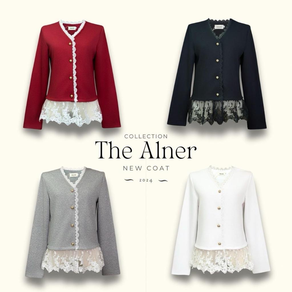 AN745 เสื้อแขนยาวแต่งลูกไม้ The Alner Women Clothing ผู้หญิง