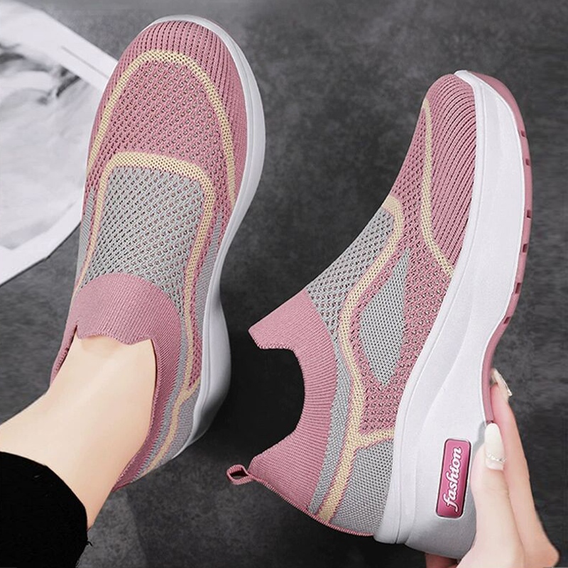 Amazy ใหม่มาก รองเท้าผ้าใบแฟชั่นผู้หญิง เป็นทรงสลิปออน ผ้าดี ทรงสวย ใส่สบาย เลือกได้4 สี งานดีราคาถูก ต้องตำค่าาา - รูปที่ 3