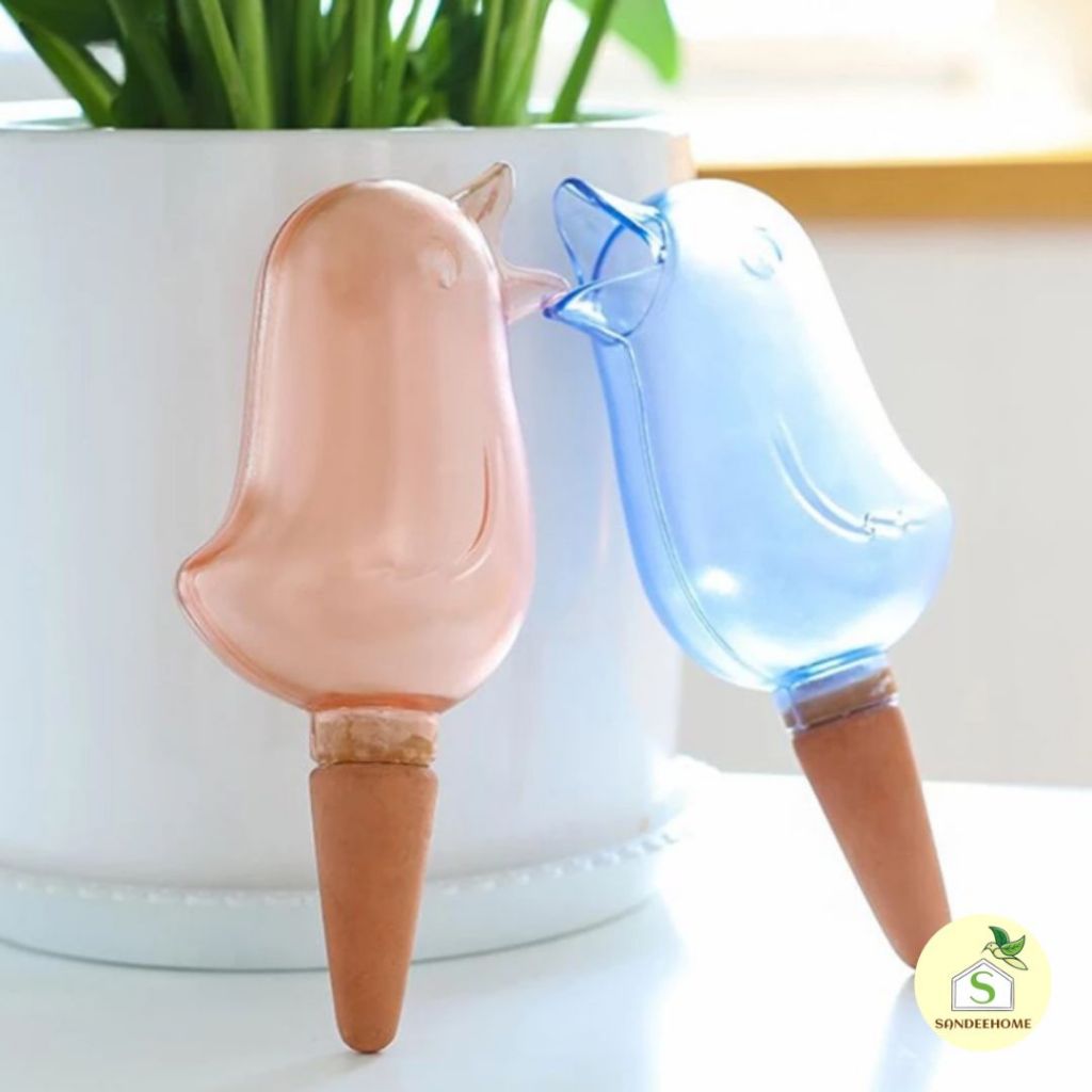 หัวหยดน้ำรูปนก  อุปกรณ์รดน้ำอัตโนมัติ พลาสติก PS เเข็งทนทาน หัวหยดทำจากดินเผา มี3สี - รูปที่ 4