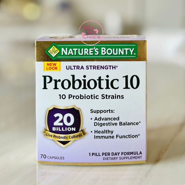 Exp 01/26 Nature's Bounty, Ultra Strength Probiotic 10, 20 Billion Live Cultures, 70 Capsules