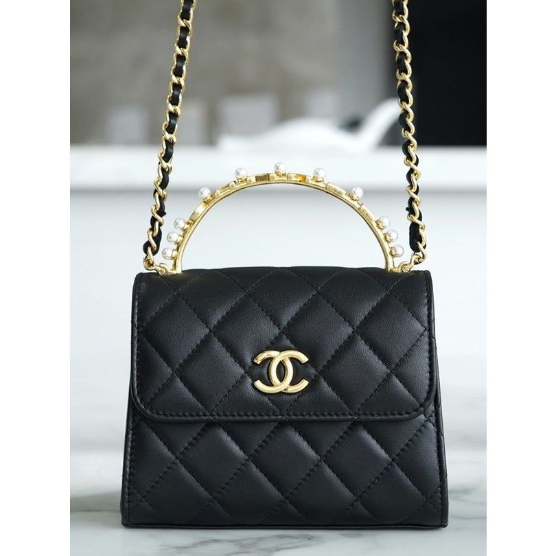ซื้อจากฝรั่งเศส ให้ใบแจ้งหนี้การช้อปปิ้งchanel 23b pearl Kelly handle chain bag trumpet shopeeถูกที่สุด ถุงของแท้