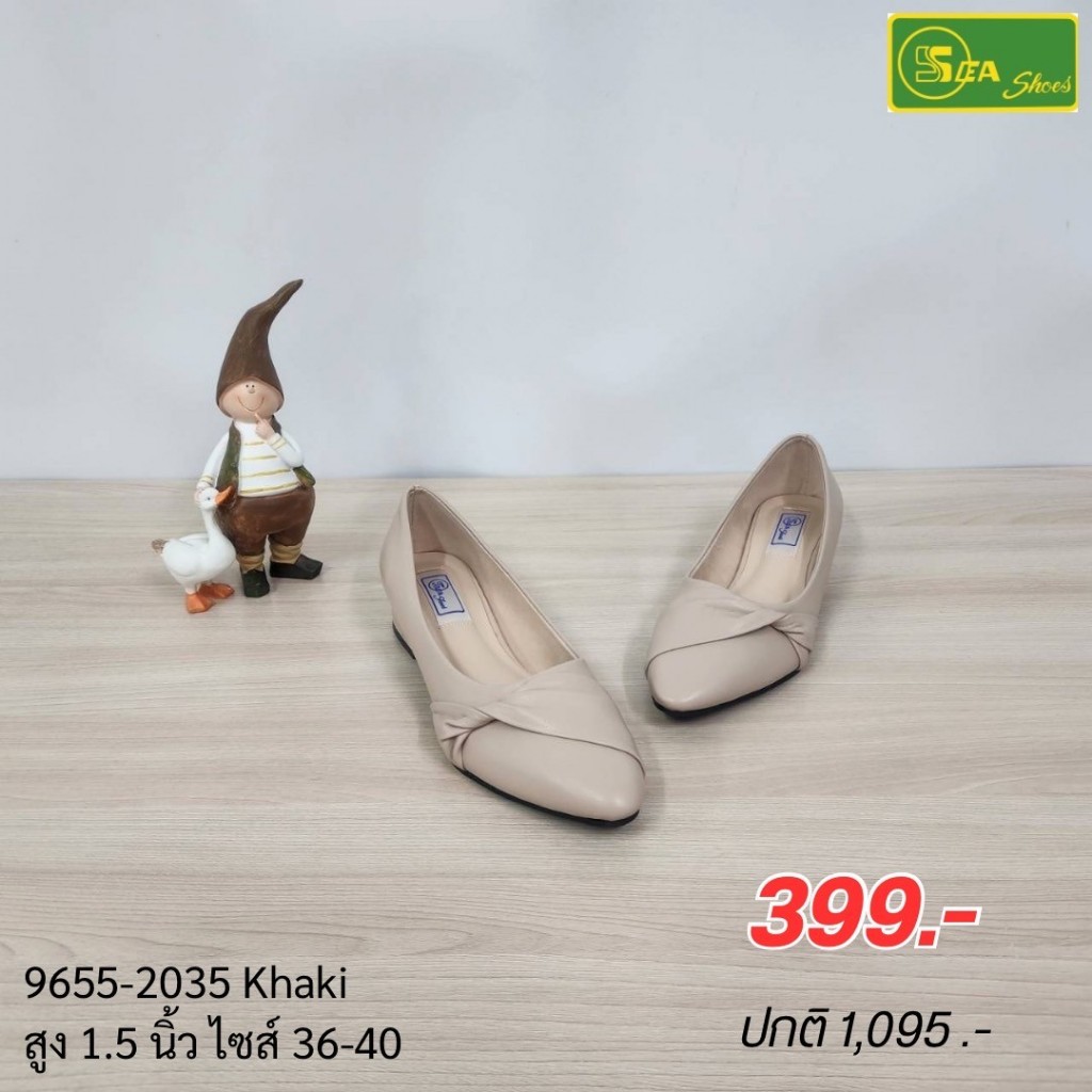 SEA Shoes(ซีชูส์) 9655-035 รองเท้าคัทชู ดีไซน์เรียบหรู เดินเที่ยวก็ได้ ใส่ทำงานก็ดี