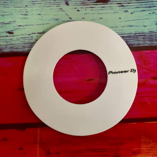 skin jog สีขาว pioneer dj Size "M" สติกเกอร์ ddj sr1,2 ddj rr ddj sx1,2,3 ddj rx 1 ชุดมี 2 ชิ้น