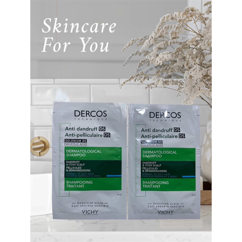 แท้(ฉลากไทย)VICHY DERCOS ANTI-DANDRUFF SHAMPOO แชมพูขจัดรังแค ป้องกันการกลับมาเป็นซ้ำ