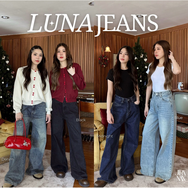 JS06- Luna Jeans ( Signature Denim ) ขากระบอก