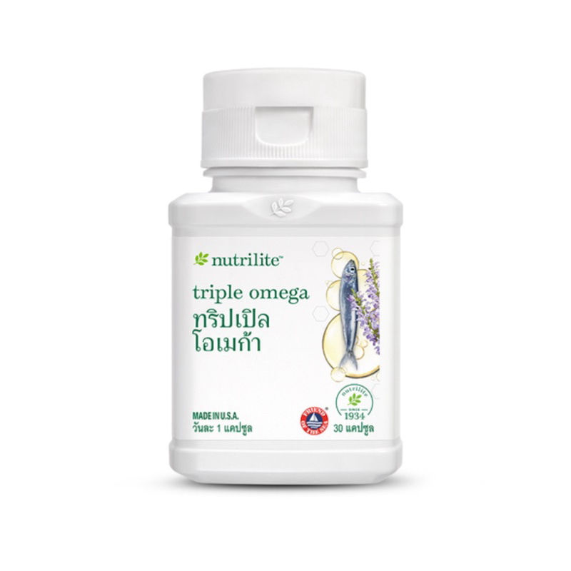 น้ำมันปลาแอมเวย์ (ของแท้ ช้อปไทย) Amway Nutrilite Fish Oli มีโอเมก้า-3 บรรจุ 30 แคปซูล