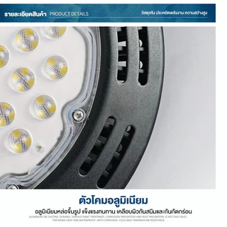สปอร์ตไลท์ สปอตไลท์ UFO ไฟสว่าง Spotlight LED มาตรฐาน TIS IP66 (ใช้ไฟบ้าน) โคมไฟอุตสาหกรรม LED
