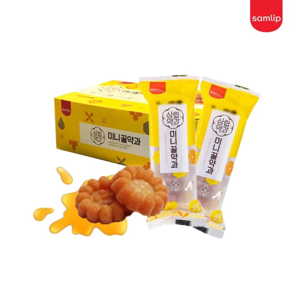 [Me In Mart] มินิกุลหยักกวา-ซัมริบ 미니약과-삼립 70g. ขนมโบราณเกาหลี Mini kkul yak gwa honey พร้อมส่ง!!