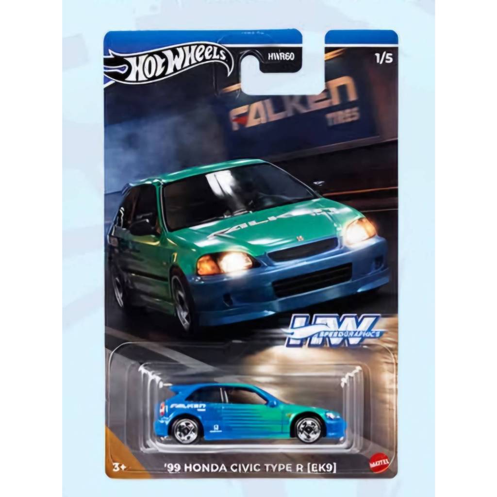Hotwheels 1/64  #Honda Civic Type-R#EK9#JDM#Speed Graphic#FALKEN#99