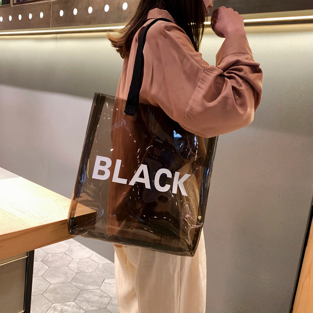 myspacefashion(MY957)กระเป๋าสะพายข้างรหนังPVCสกรีนตัวอักษร - รูปที่ 4