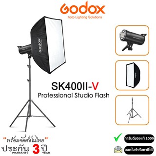 Godox SK400II-V ไฟแฟลชสตูดิโออัพเกรด 400Ws 5600±200K ระบบ X …