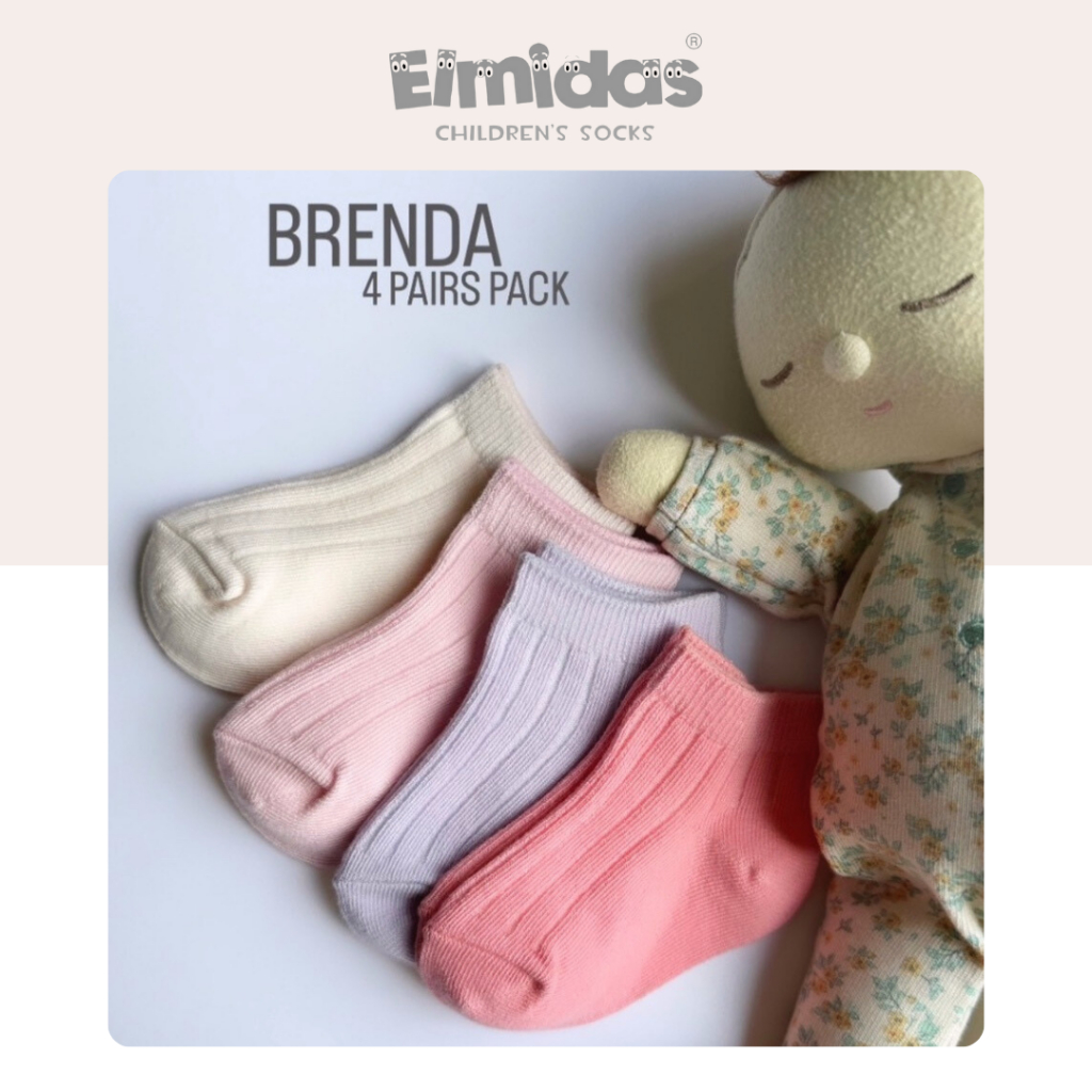 ถุงเท้าเด็ก Elmidas รุ่น Brenda (เซ็ท 4 คู่)