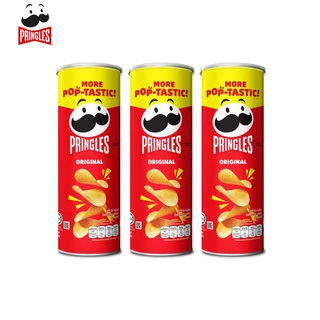 [3 ชิ้น] Pringles Potato crisps original พริงเกิลส์ ออริจินอล 102 กรัม
