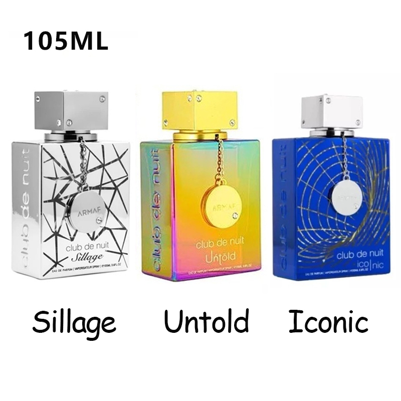ของแท้ % Armaf Club de Nuit Iconic / Untold / Sillage / Intense Man EDP 105 ml กล่องซีล