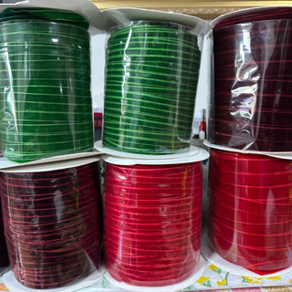 พร้อมส่ง ริบบิ้นกำมะหยี่ และริบบิ้นขน แบบตัดแบ่ง ความยาว100c…