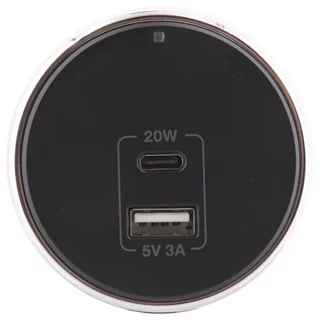 Toshino เต้ารับ Power Track สีดำ ราง / 16A 3600W / 1C + 1USB A PD20W