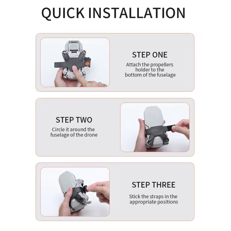68 | สายรัดใบพัดโดรน Startrc Propeller Holder Strap สำหรับ Dji Mini 4K / Mini 2 / Mini 2 SE / Mini Series