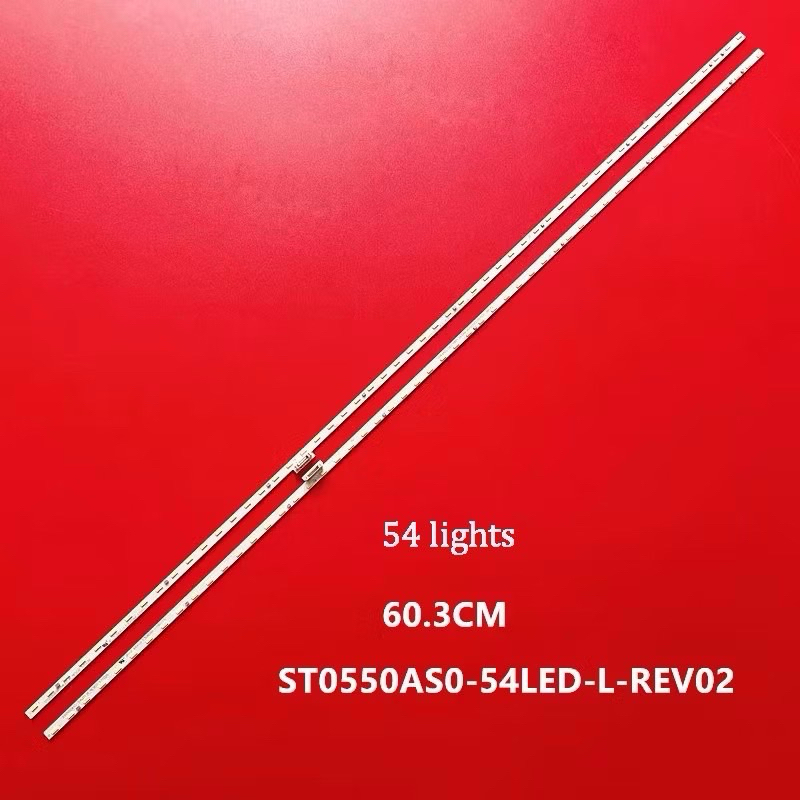 แถบไฟแบ็คไลท์ led สําหรับ Sony KD-55X8500F KD-55X8566F ST0550AW5_54LED_R_REV00_1801 2 ชิ้น ต่อชุด