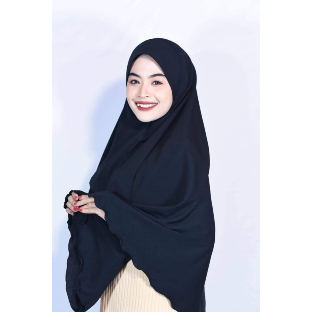 Amii Hijab พร้อมส่งผ้าคลุมสวมทรงกุ๊กไก่ หรือ ผ้าคลุมกุลลีย๊ะห์ ไซส์XL ผ้าคริสตัลไทเกอร์