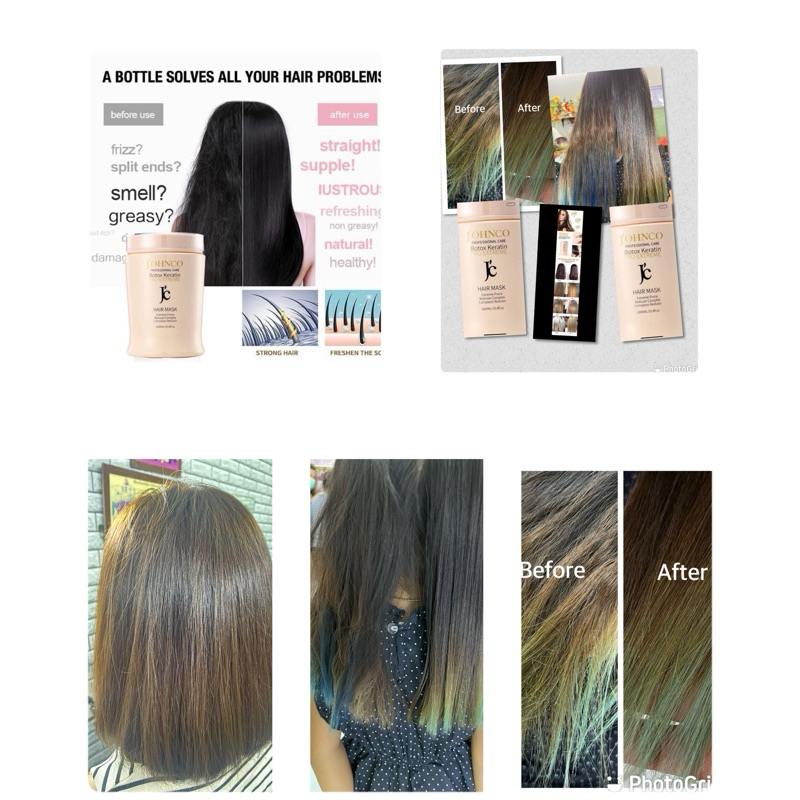 J’OHNCO Botox keratin Hair maskทรีทเม้น แก้ผมแห้งเสีย แตกปลาย ไรน้ำหนัก ให้กลับมามีชีวิตชีวาอีกครั้ง