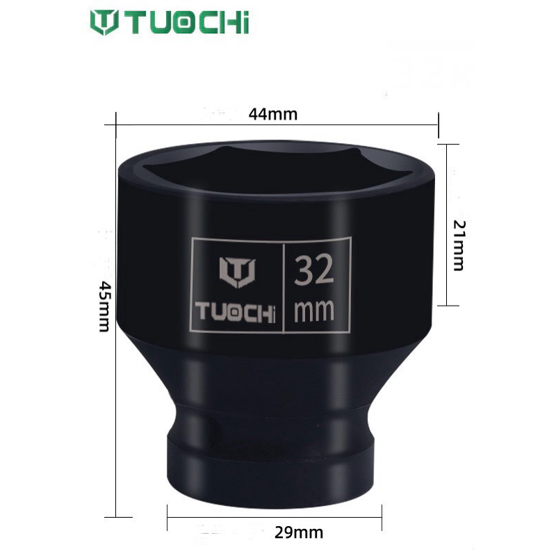 ลูกบล็อก 1/2 4หุน cr-v  cr-mo หนาทน