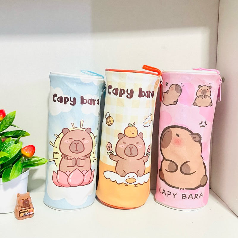 พร้อมส่ง จากไทย กล่องดินสอ กระบอกใส่ดินสอ ลายการ์ตูนคาปิบาร่า capybara kapibara