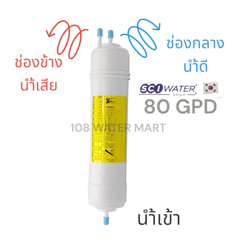 ชุดไส้กรอง RO 80GPD FT Korea SCI water สำหรับ Coway CHR08AR/CHR03AR/L/CHP18AR thumbnail 7