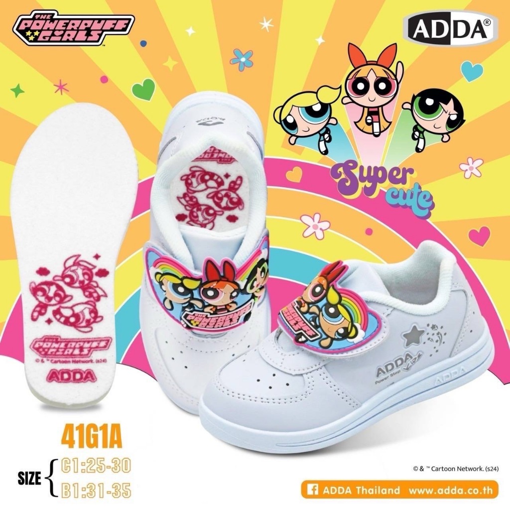 🌟ขอบิลใบเสร็จได้!! ADDA รองเท้านักเรียน Minnie (รุ่น41C17/41G95) รองเท้านักเรียนมินนี่