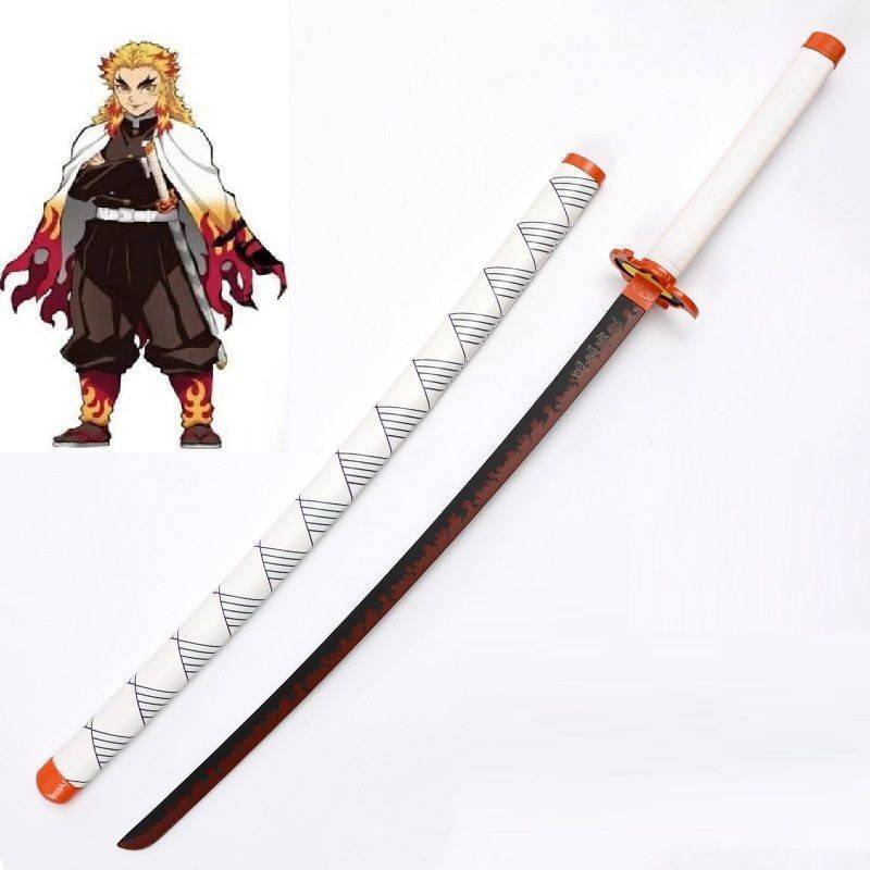 (ส่งทุกวัน) ดาบไม้ 104 ดาบพิฆาตรอสูร เคียวจูโร่ เรนโงคุ Kyōjurō Rengoku ส่งไว