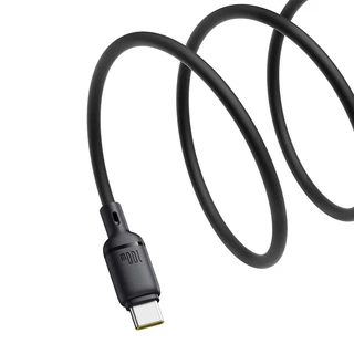 Baseus สายชาร์จเร็ว รุ่น Silky Series USB to Type-C 100W, USB to iP 2.4A 1m,2m (USB to Type C ไม่รองรับระบบ IOS)