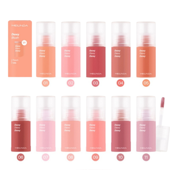 (1 ชิ้น) (MC5092) ดิววี่ บลัช เมลินดา Meilinda Dewy Blush