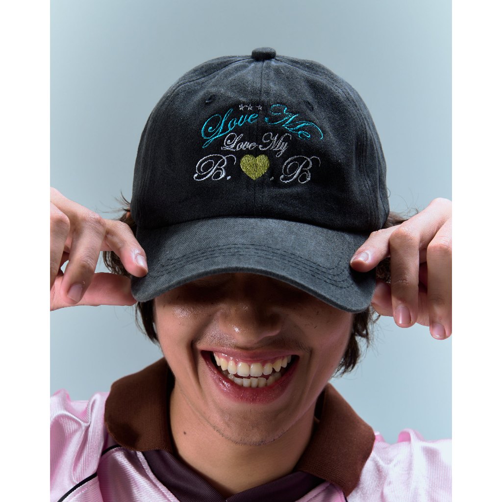 BEBCLUB BLACK FADED CAP - หมวกสีดำเฟด